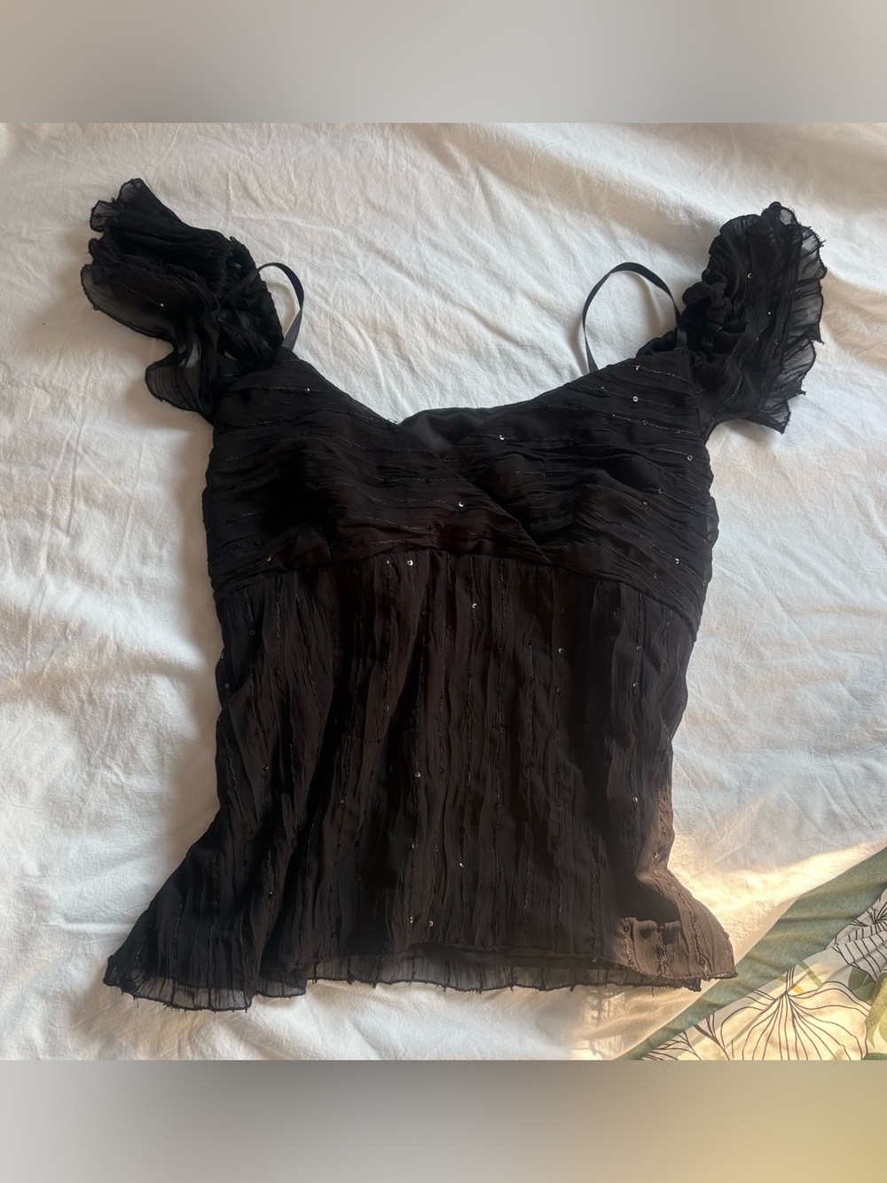 Y2K dark fairy goth blouse LARGE